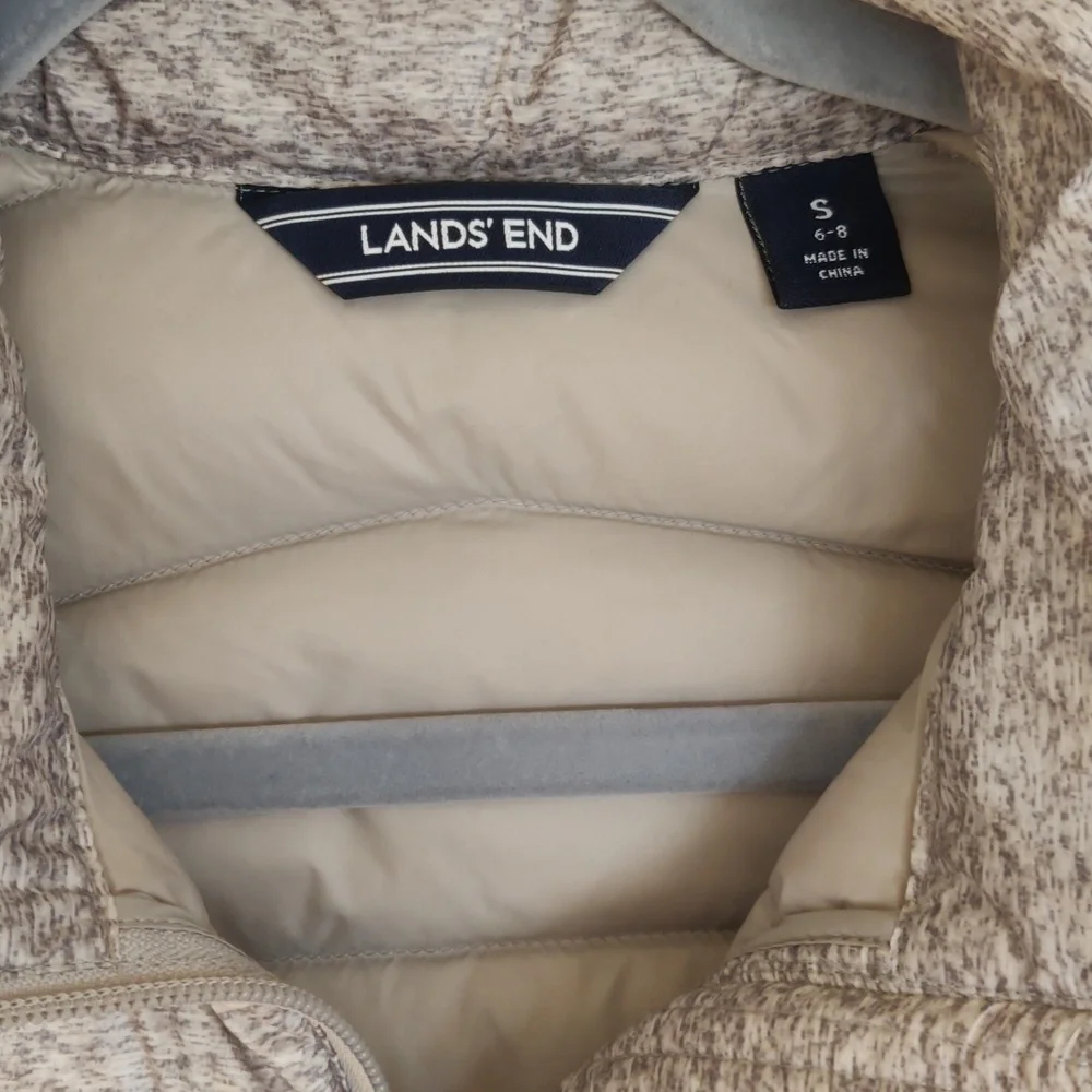 Lands End long down vest